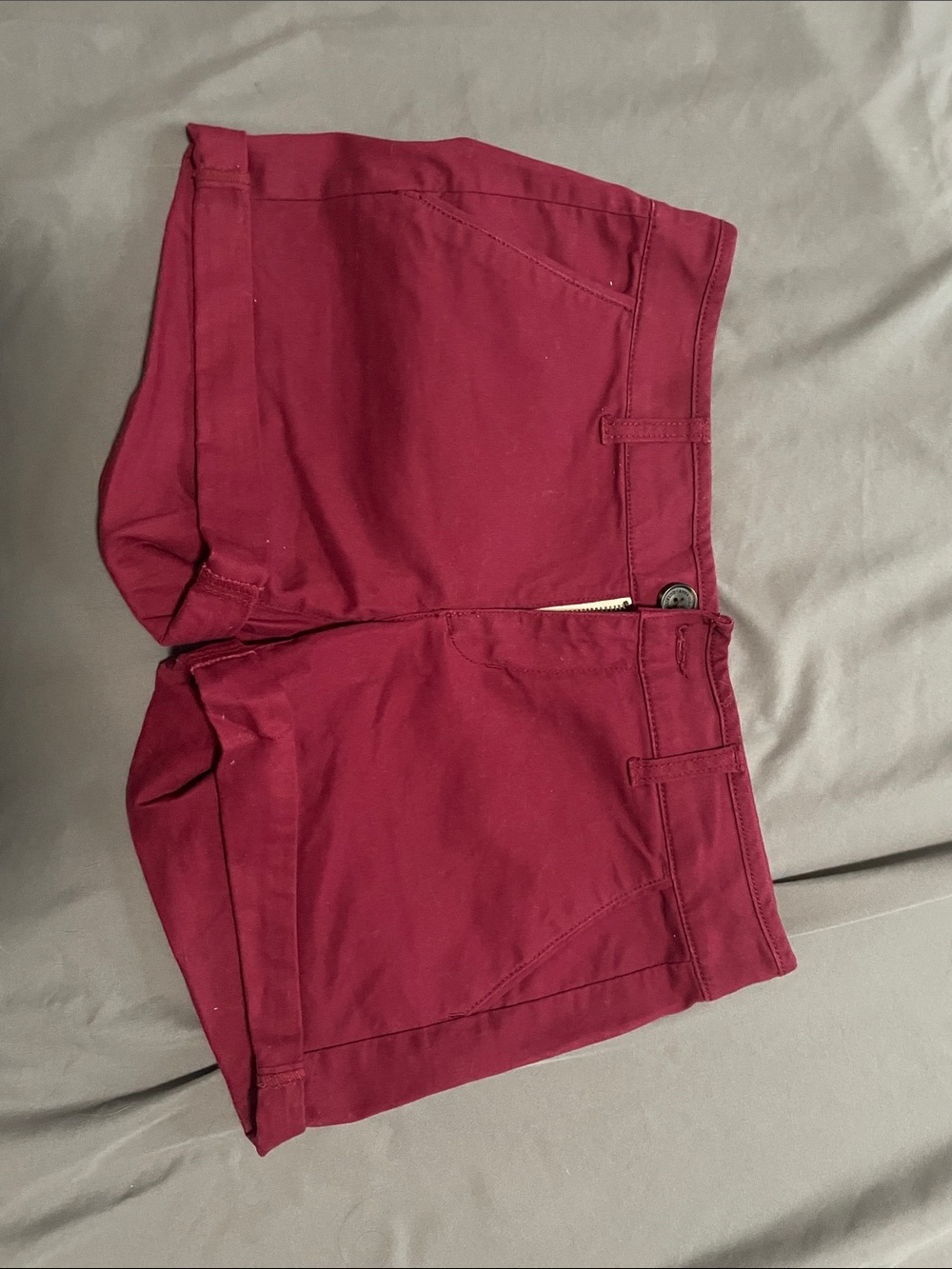 American Eagle Outfitters Maroon High Waist Women's Shorts
